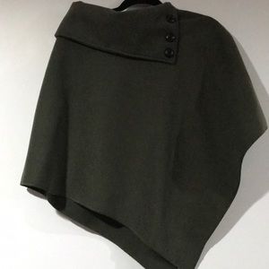 Military green poncho